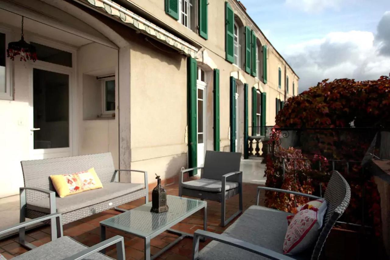 Maison de maître à BRAM # Jacuzzi Bram Exterior foto